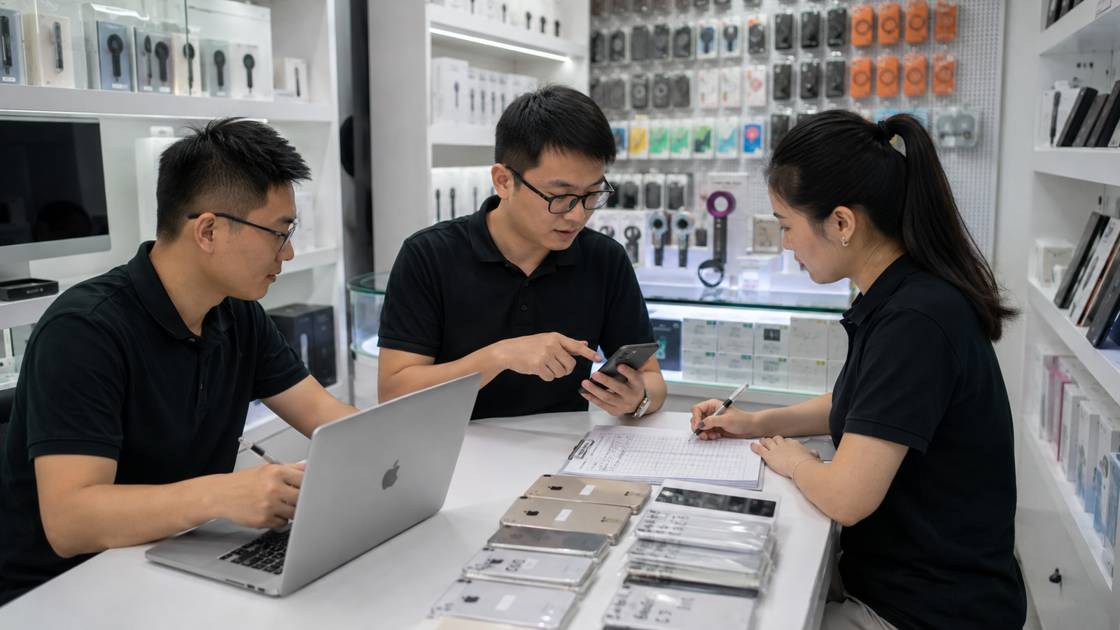 HQB team supporting Shenzhen iPhone wholesale operations