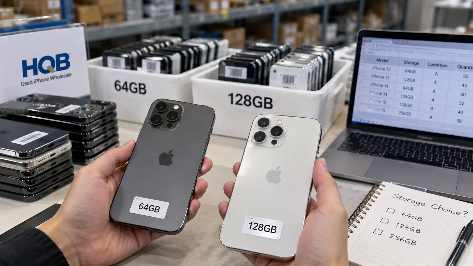 64GB and 128GB used iPhones compared for storage and resale planning