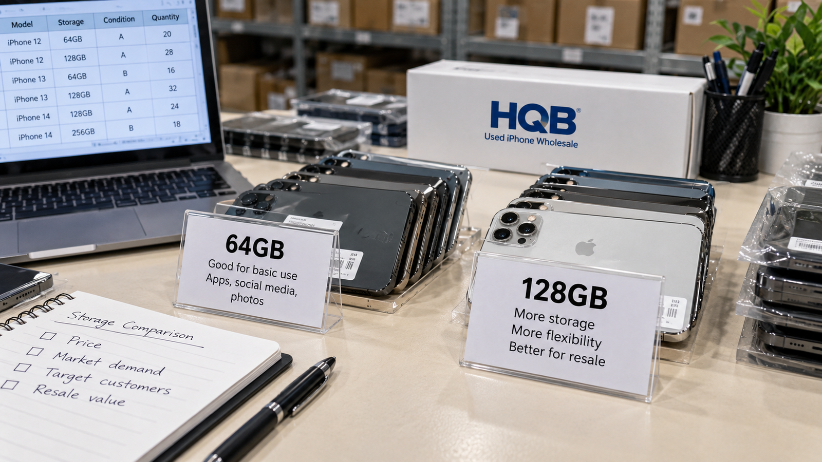 64GB and 128GB iPhone storage options compared for resale value