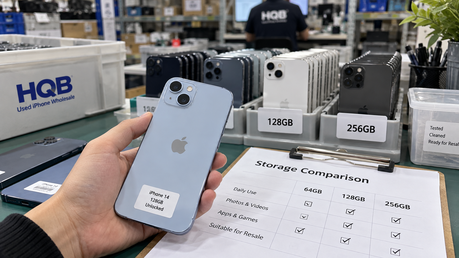 Used iPhone storage capacities compared for resale planning