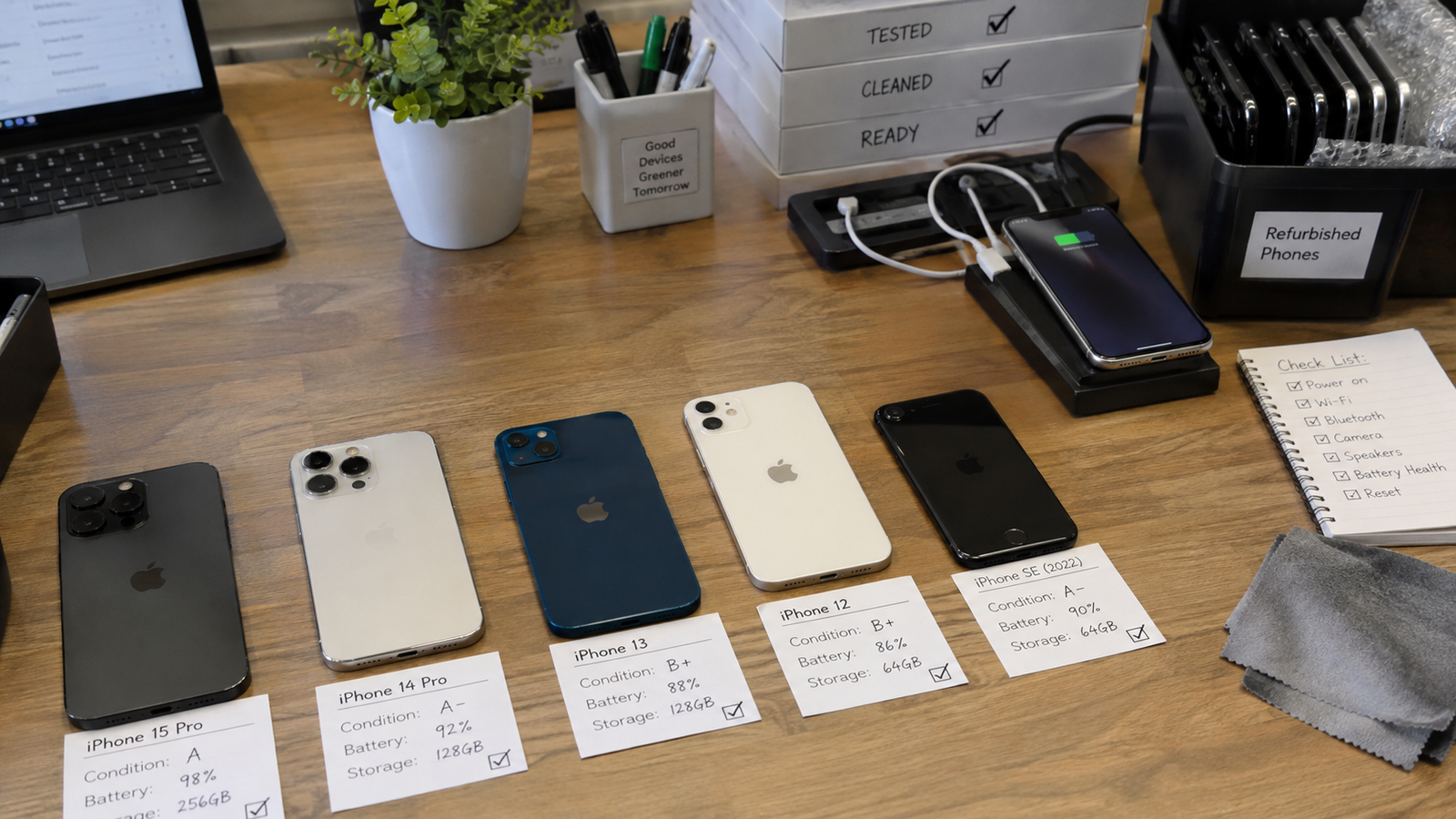 Refurbished iPhone models compared by condition battery health and resale suitability in 2026