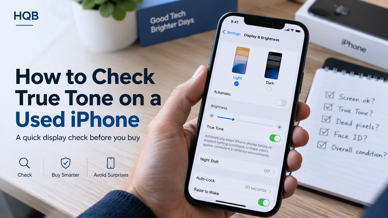 True Tone checked on a used iPhone before purchase