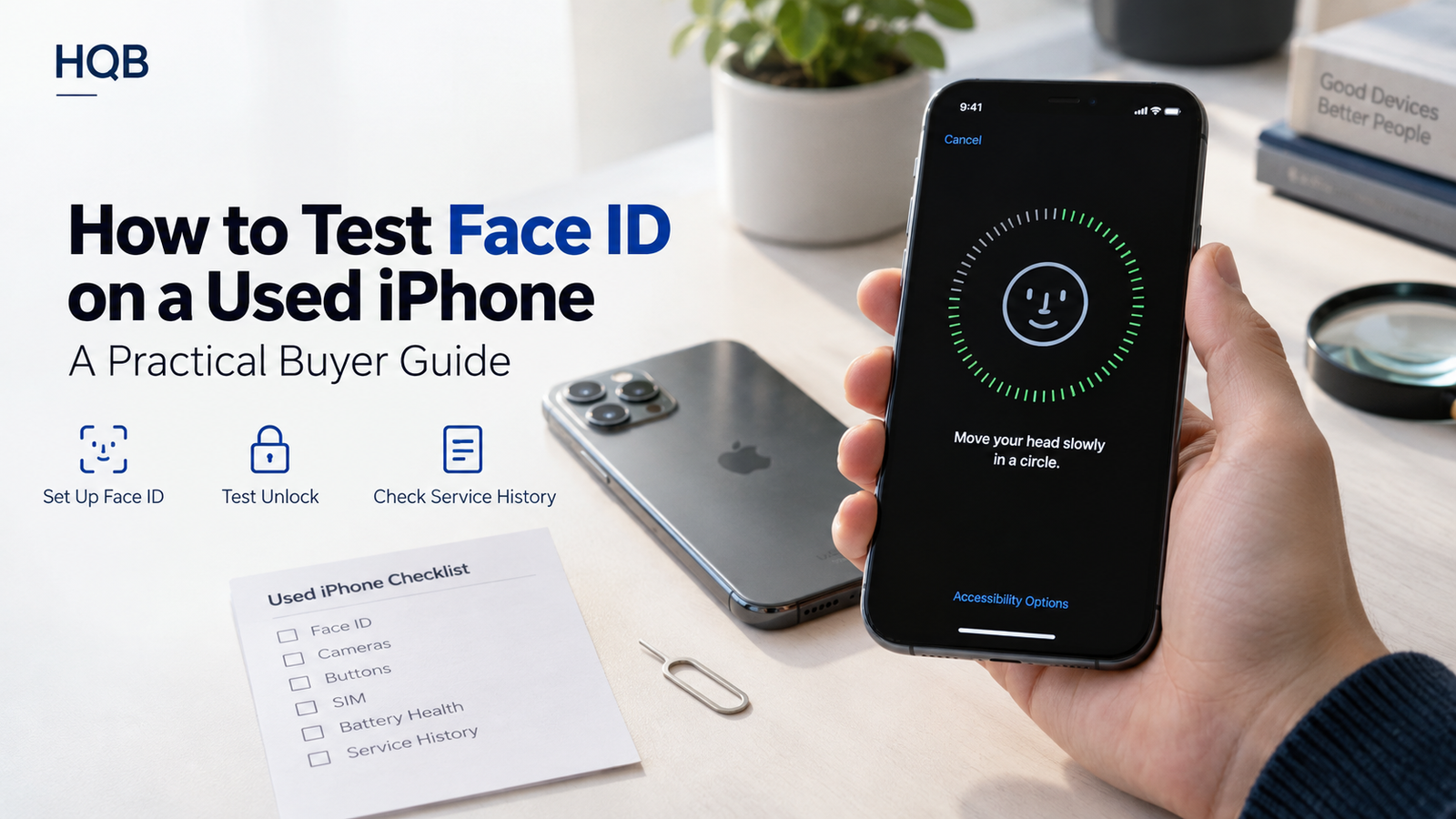 Face ID tested on a used iPhone before purchase
