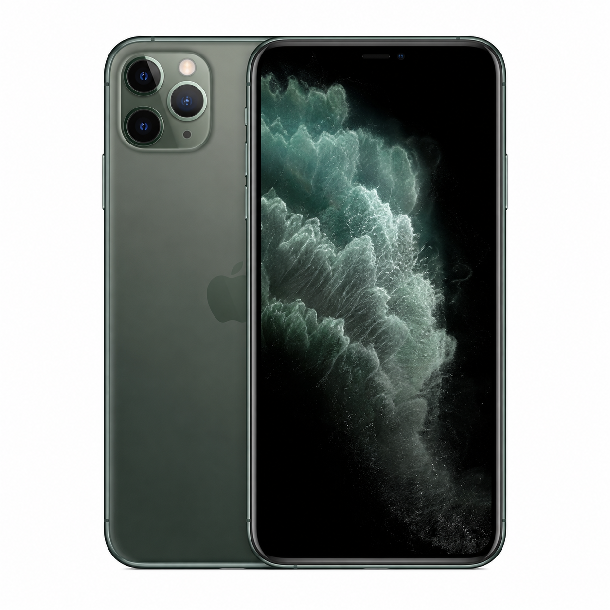 Buyer checking used iPhone screen, frame, battery, and settings before purchase