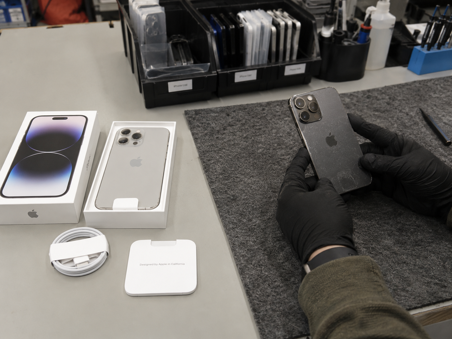 New and used iPhones compared for condition and buyer value