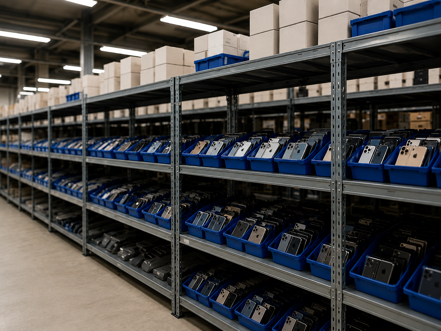 Wholesale iPhone inventory reviewed for sourcing and resale planning