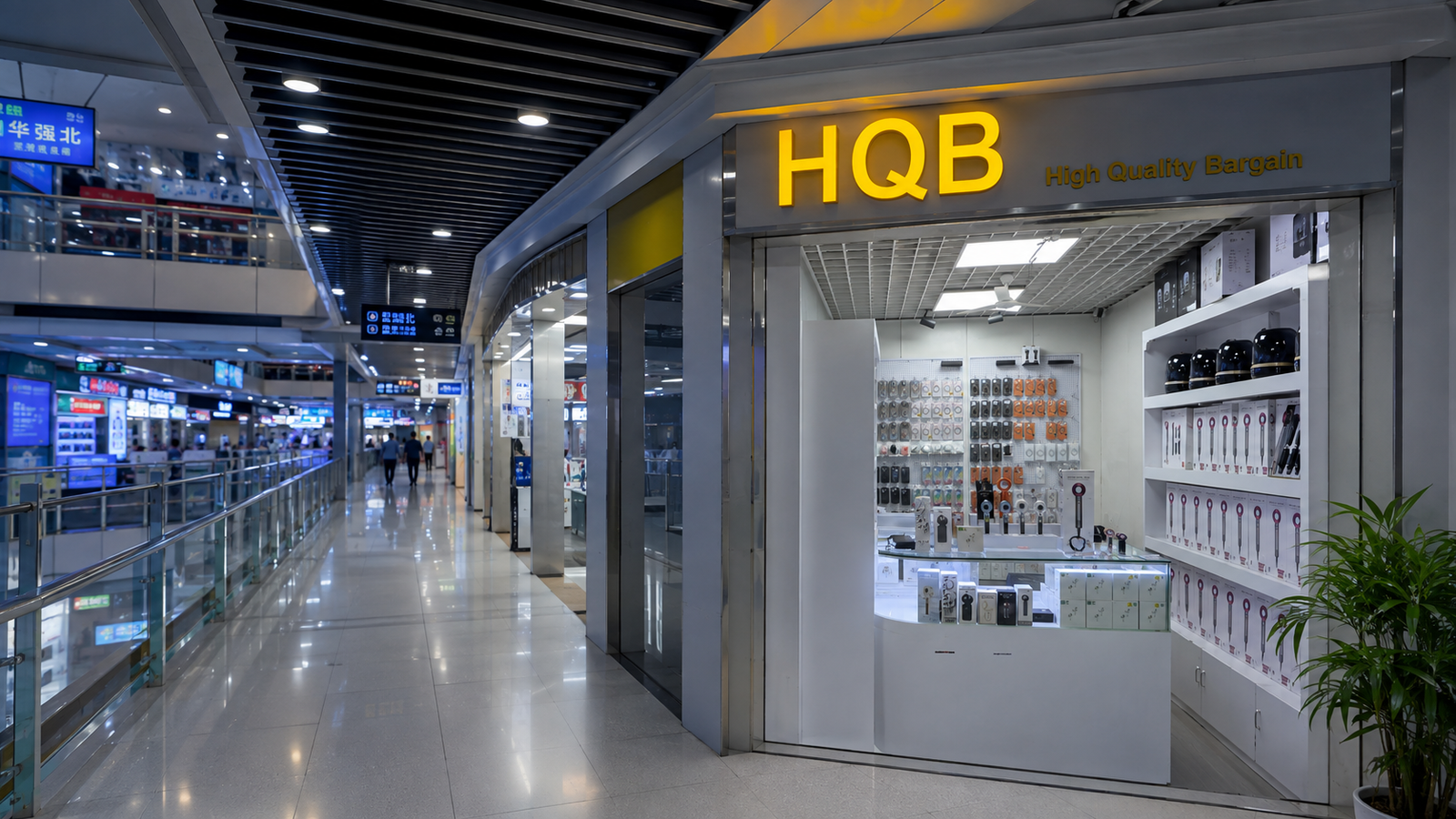 Shenzhen business district where HQB is located