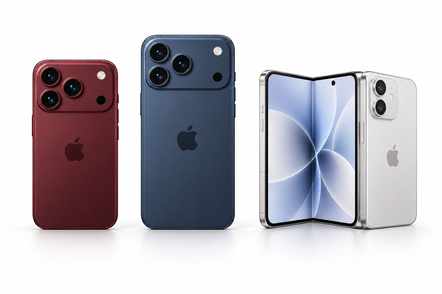 iPhone 18 Pro, iPhone 18 Pro Max, and iPhone Duo shown as a premium B2B wholesale smartphone collection
