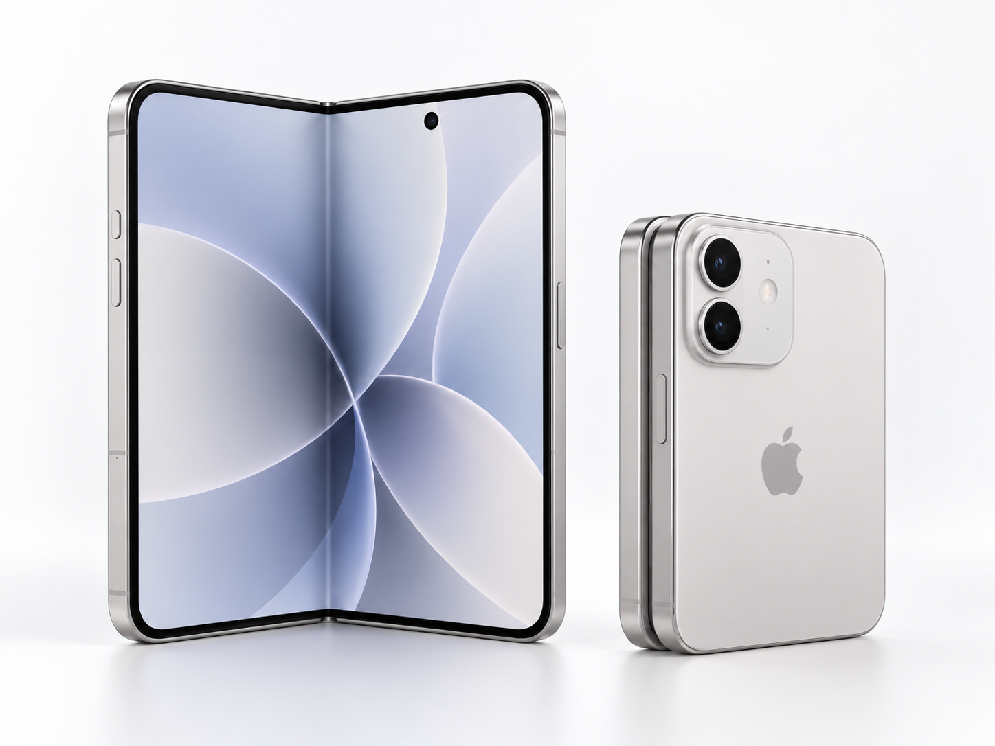 White-background iPhone 18 foldable product view for wholesale comparison