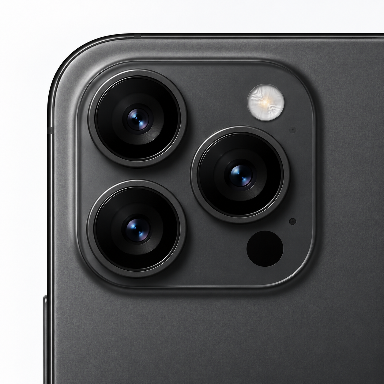 Rear view of iPhone 18 Pro Max in Glacier showing the 48MP Pro Fusion camera system