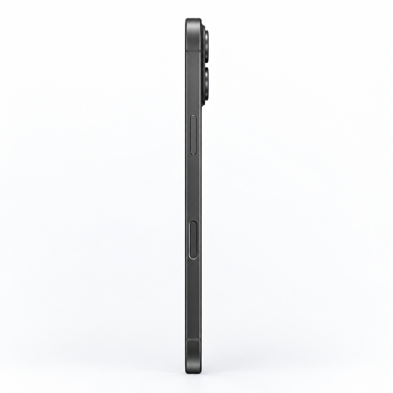 Angled iPhone 18 Pro Max in Black showing the large display and premium aluminum unibody