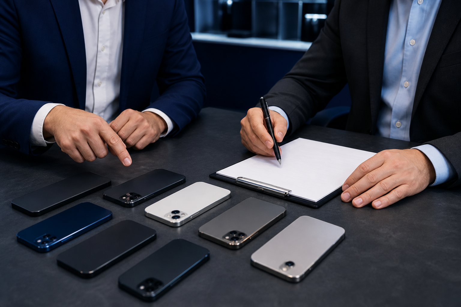 B2B buyer reviewing iPhone 18 Pro Max wholesale requirements and quotation questions